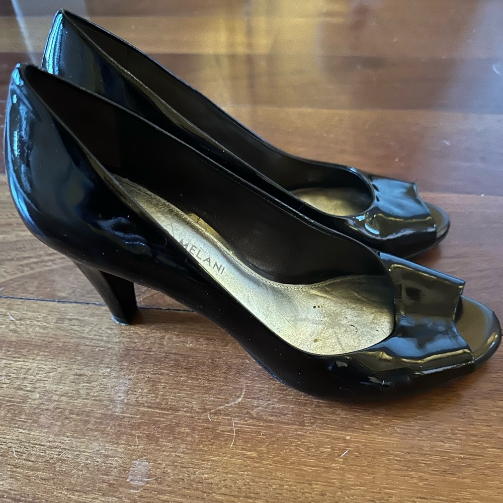 Brown Peep Toe Heels